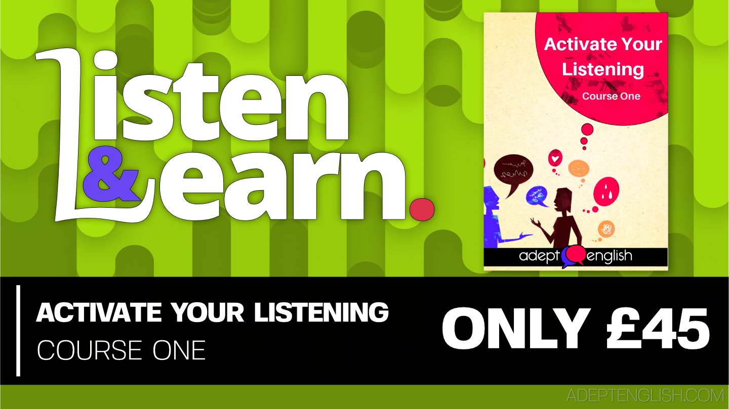 Learn to speak English course one activate your listening product cover art.