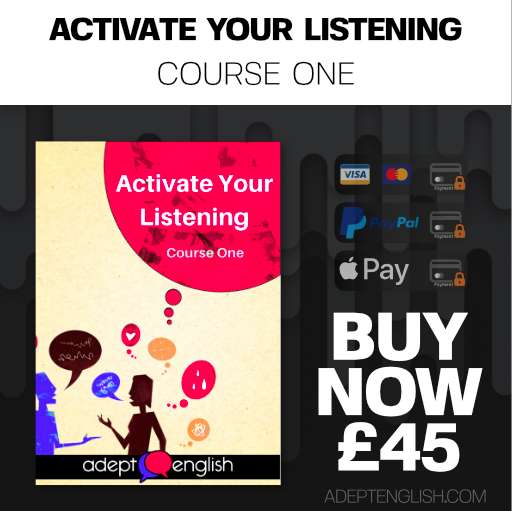 Learn to speak English course one activate your listening product cover art.