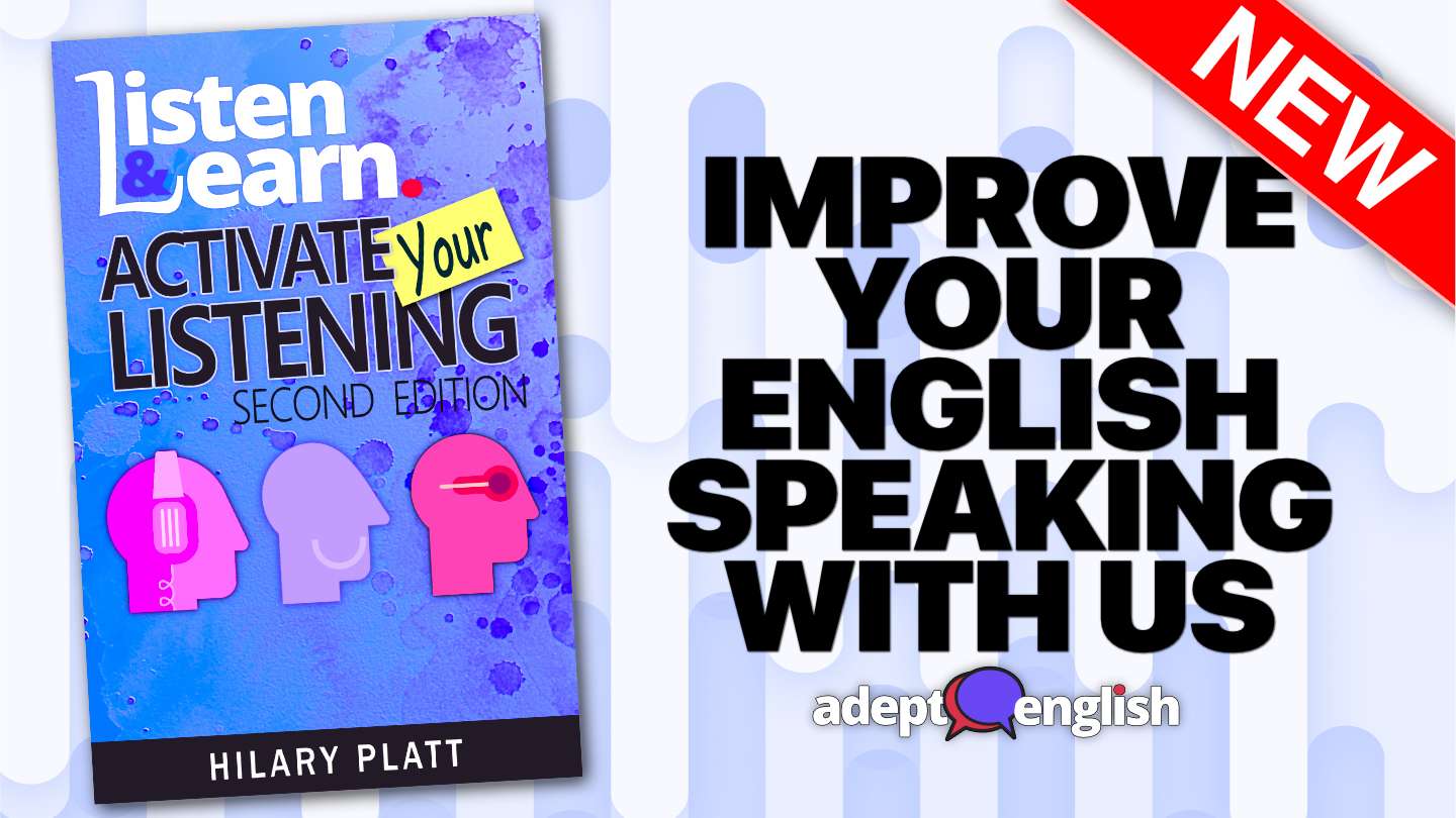 English language course focused on improving English fluency through listening cover art.