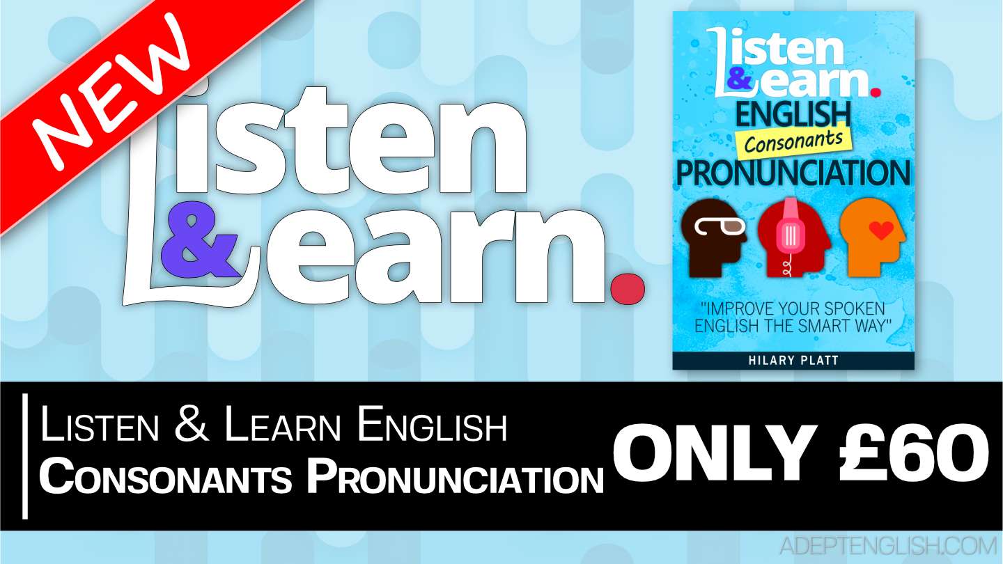 A step-by-step English language pronunciation course that changes the way you see and hear English consonants.