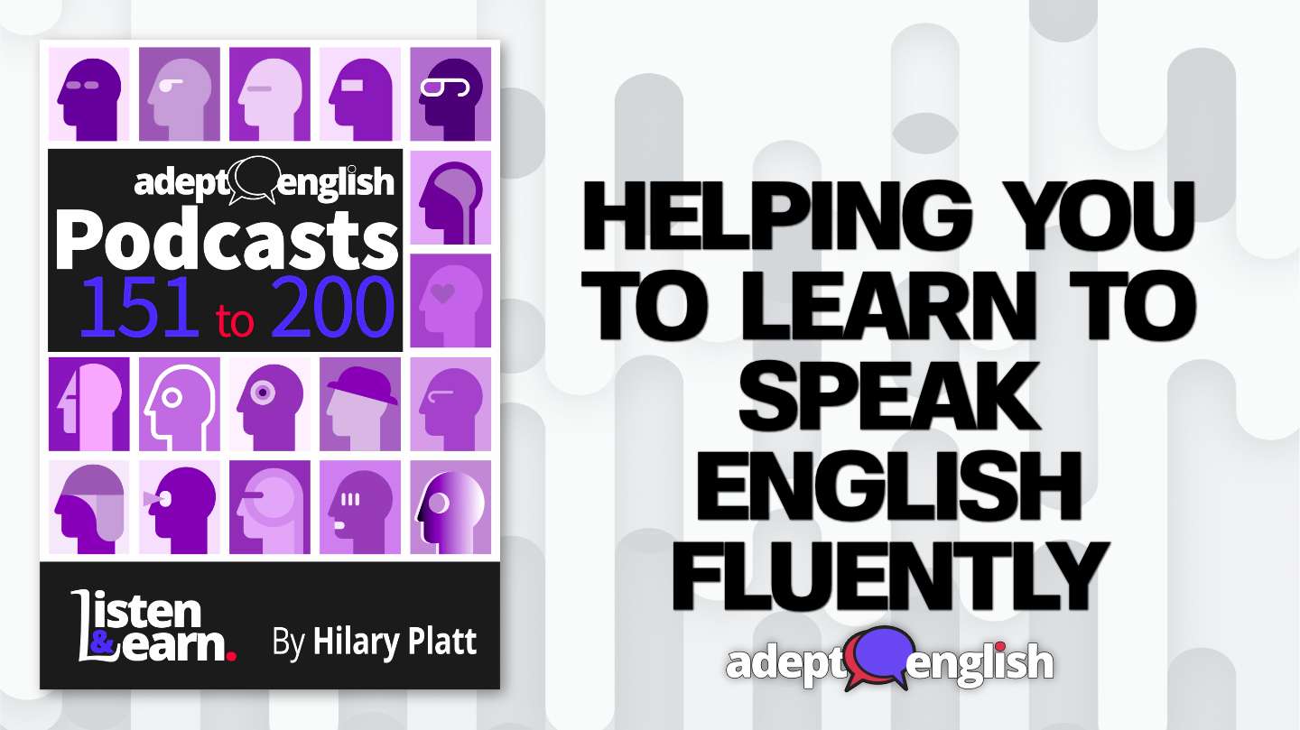 Learn to speak English audio lessons, episodes 151 to 200 back catalogue, bundle cover art.