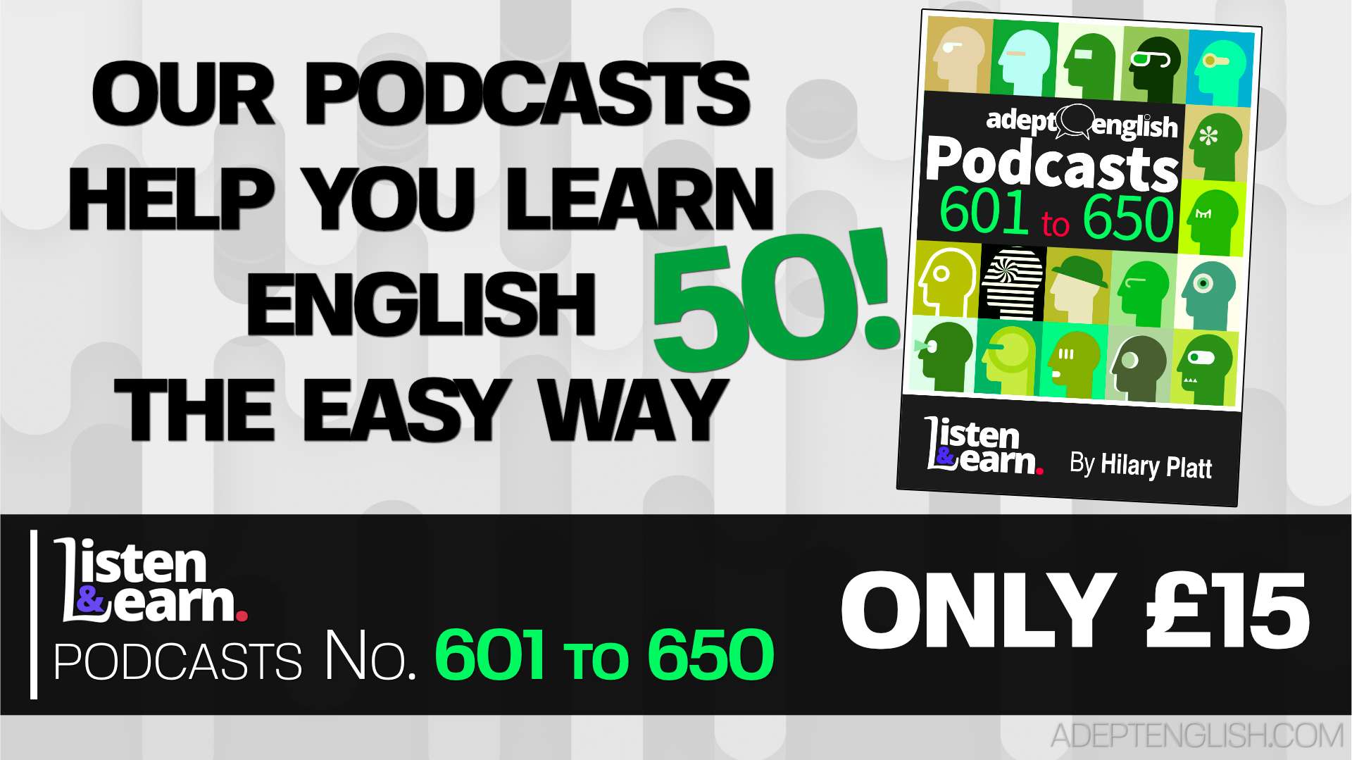 Our fun podcasts make learning a breeze! Improve your skills in just minutes a day.