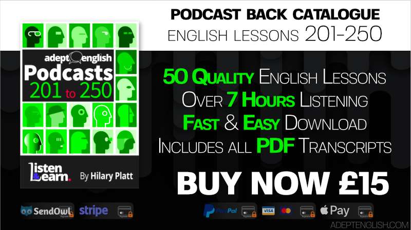 50 English audio lessons designed to help you speak English fluently.