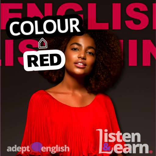 A lady in red. Common English words and phrases for the colour red, in today's English language lesson.