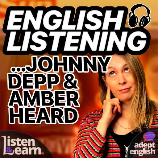 A screenshot of the British Sun newspaper reporting on the Johnny Depp vs Amber Heard trial. Start improving your conversations skills today by listening in on our English conversation lessons.