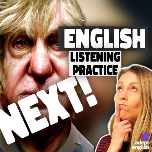 A caricature of Boris Johnson. Today we're going to talk about UK's new Prime Minister and what kind of politician she is going to be. We'll discuss it while you practice your English listening skills.