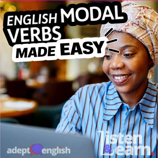 A photograph of an African business woman sending an email. Learn English grammar through this podcast that covers all the rules you need to know, with plenty of examples, to use modal verbs correctly.