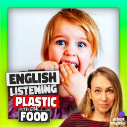 A photo of you child eating microplastics. Enhance English fluency while exploring the fascinating world of recycling and environment.