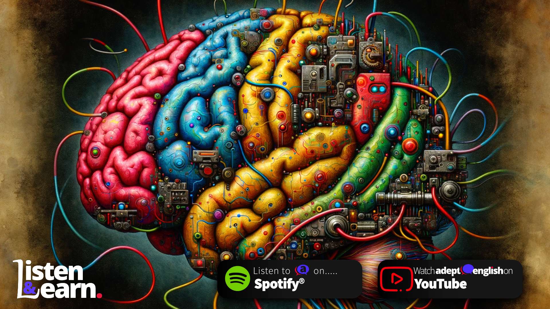 An image of a developing mind, represented by a brain with building works and scaffold. Uncover how songs mirror your relationships.
