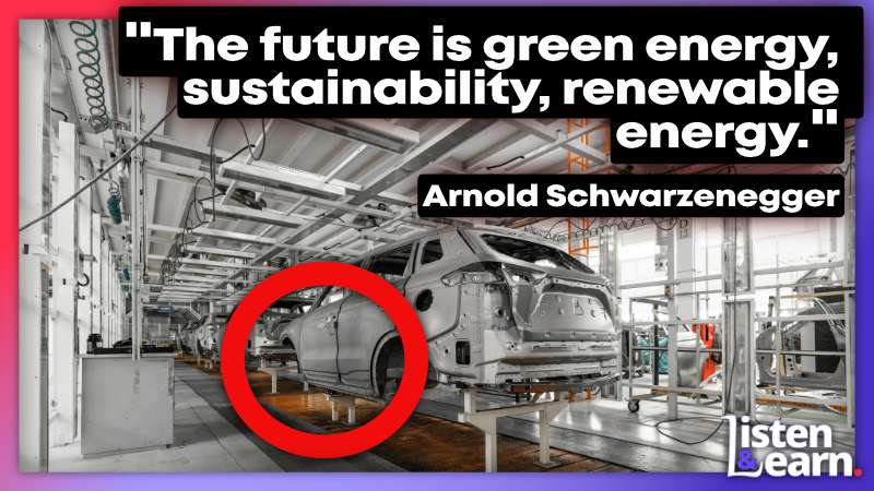 A photograph of an EV being made in the UK. Explore pressing issues like environmental concerns and ethical dilemmas tied to electric vehicle production.