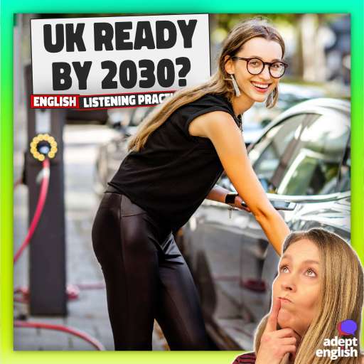 A young smiling lady charging an EV. Stay updated with the UK's shift to electric cars by 2030 and why it matters to you.
