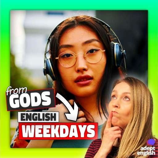A photo of a young woman listening to English podcasts. Improve your spoken English fluency today! Listen and speak with our English listening practice lesson! #LearnEnglish #FluentEnglish
