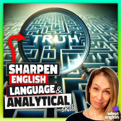 A magnifying glass revealing the word Truth hidden within a complex maze. Learn to spot biased information.