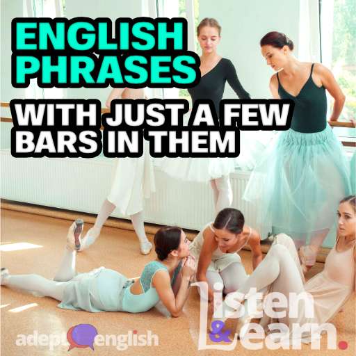 A photograph of seven ballerinas at ballet bar. Used to help explain the many uses of the English word bar.