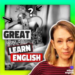 A crown on a Union Jack flag. Improve your English vocabulary with this 10-minute English listening practice session that includes explanations of difficult words.