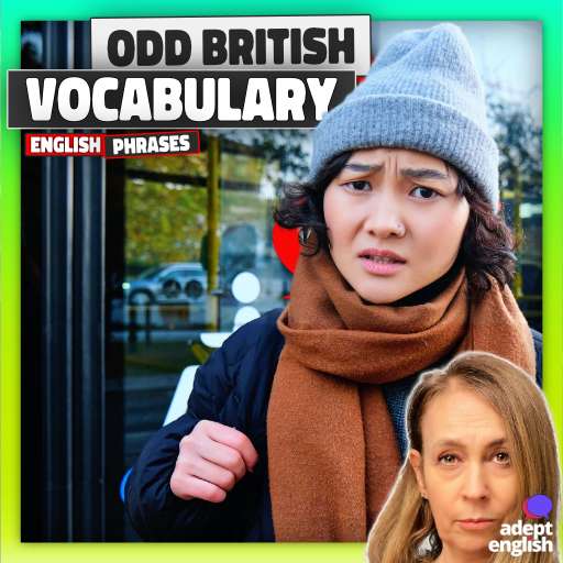 A confused woman next to a bus. British Slang: Learn words like gobsmacked and bazillion to sound like a true Brit!