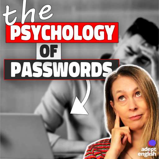 An angry man using a hacked laptop. In today's Englis listening podcast we talk about why human psychology makes guessing passwords easy.