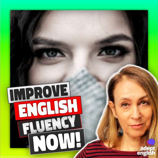 A close up of a female face. Learn English With Native Speakers-Improve Your English Pronunciation And Vocabulary!