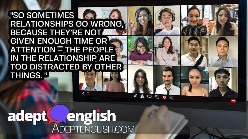 A photograph of a rear view of Asian in an online meeting via video conference. As we practice English speaking.