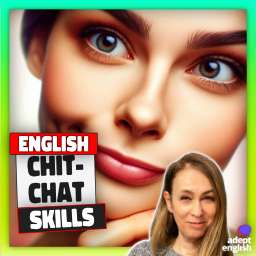 An AI image of a female with a quizzical expression during a chat in English. Improve understanding of conversational cues.