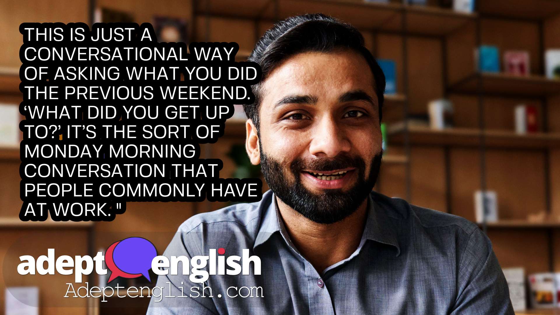 A photograph of a man practising spoken English. This is what successful English language learners do. Use these same strategies to speak and think in English like a native in no time.