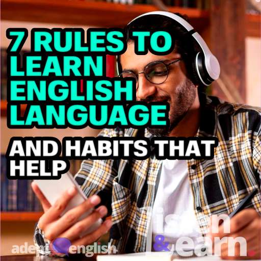 A photograph of a happy indian student with smartphone learning sitting in university library. As we talk over the 7 rules of Adept English.