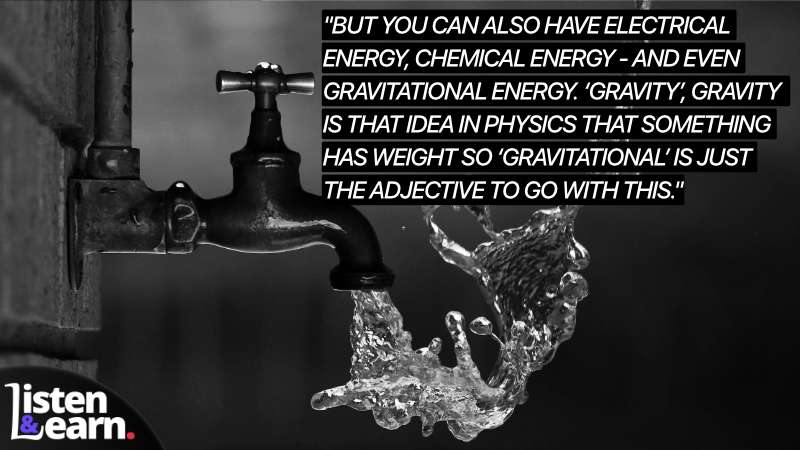 A photograph of a water defying gravity. You’ll learn something new by listening to our podcast. Especially if you’re preparing for an English language test like the IELTS, do you a favour and subscribe!