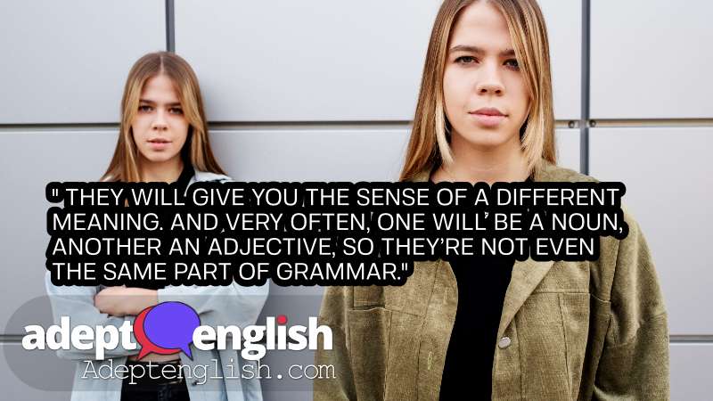 A photograph of twins. Avoid the following common mistakes when using English homophones in a conversation.