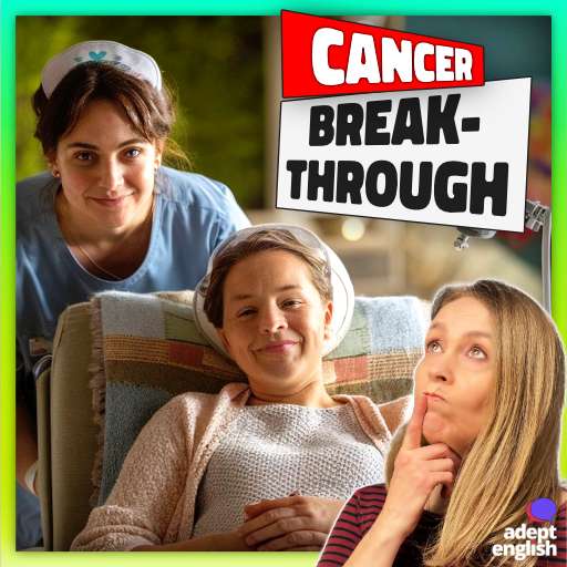 A cancer patient receiving treatment with a nurse helping. Enjoy shorter podcasts for easy, repeated listening.