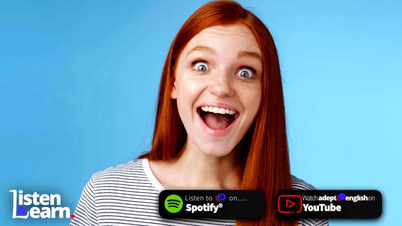 A photo of a surprised woman with red hair. In this article, you will learn the best ways to learn English vocabulary so that you can get fluent in no time.