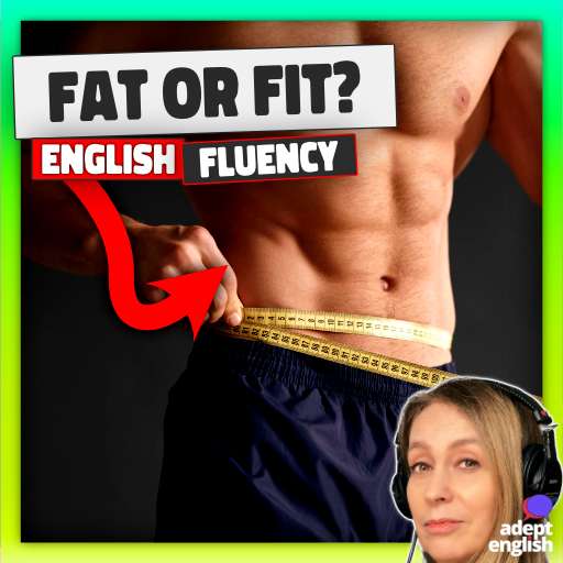A photo of a man with a perfect physique and waist line. Curious about BMI and health? Tune into our latest podcast and sharpen your English listening skills!