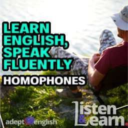 A photo of a man sitting stationary, at the edge of some still water, in a folding chair while he is fishing on a sunny day. Used as an article image for the article Learn English, Speak Fluently And Understand Everything You Hear: Homophones Cover Image
