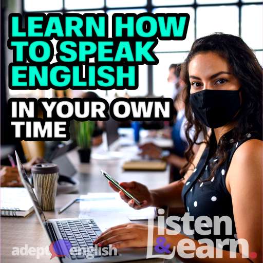 Portrait of young businesspeople with face masks working indoors in office, a conversation about risk in this English language listening lesson.