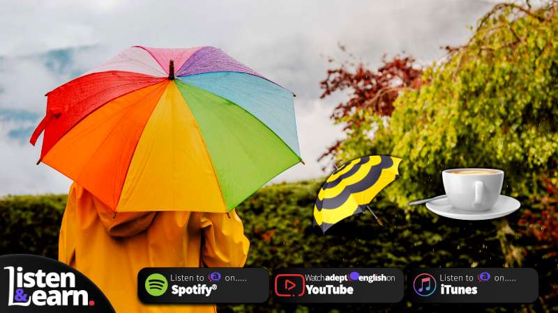 A photo of a woman with a brightly coloured umbrella. This podcast will help you get to know modals better so you can use them confidently and correctly in your own speech and writing.