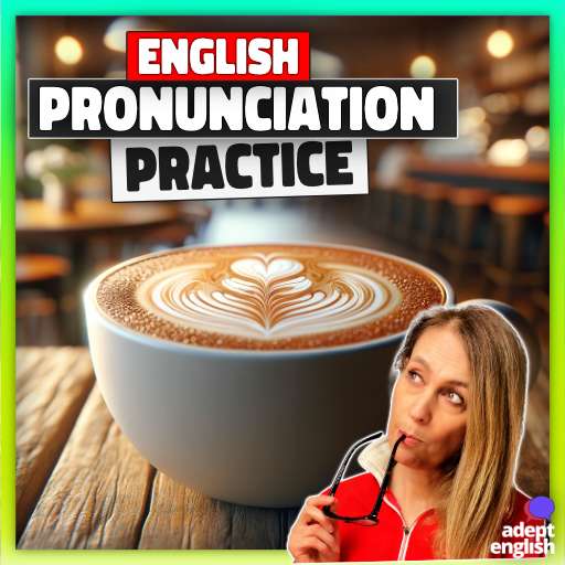A cup of cappuccino with artistic foam on top, set on a cafe table. Tackle tricky English sounds for clearer speech.