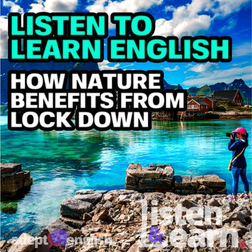 An Amazing photograph of a nature photographer in the a nature scene used to talk about how nature is benefiting while the UK is in lock down.